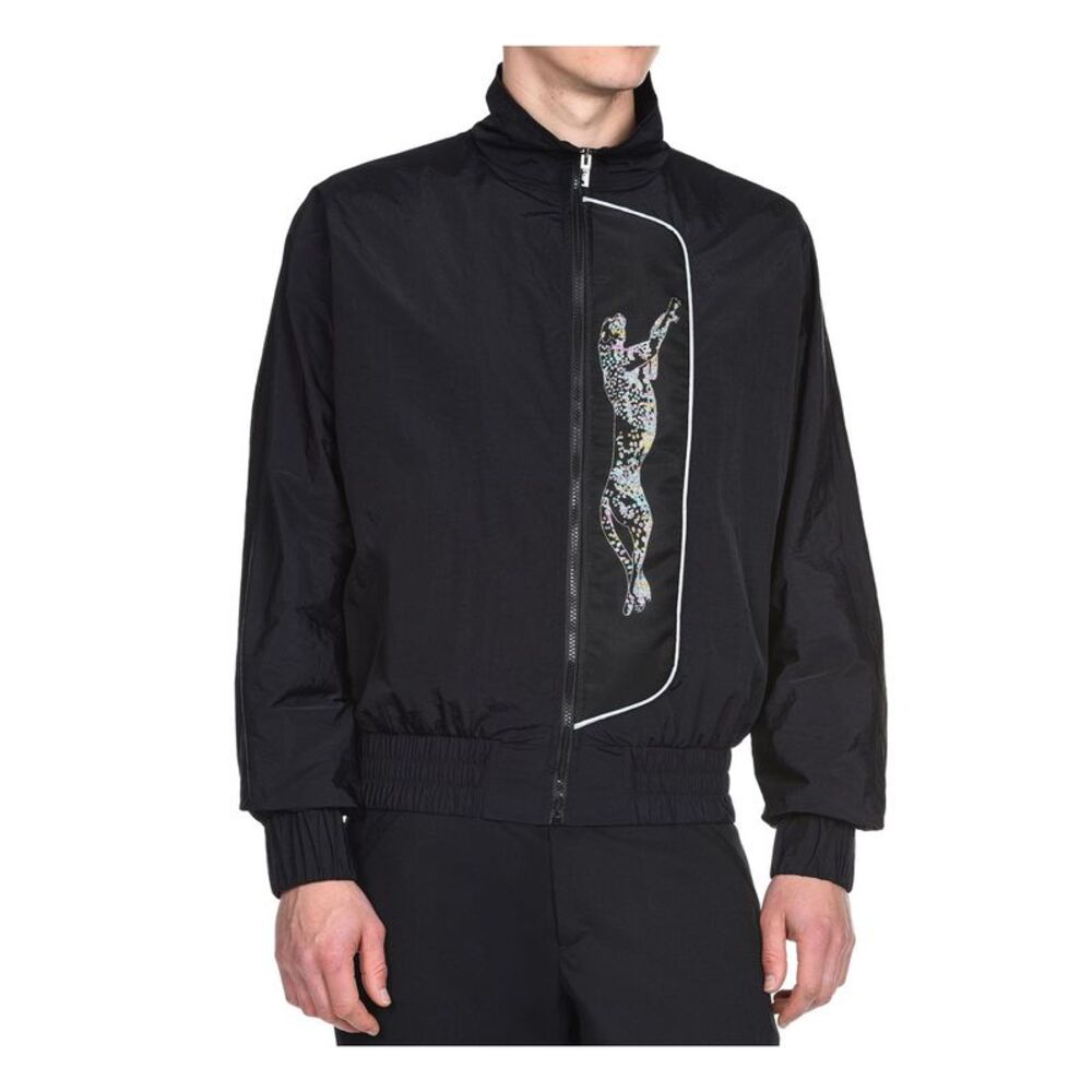 JUST CAVALLI Mens Black Water Repellant, Zip Up Jacket 54 - Picture 1 of 2